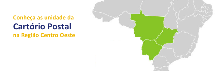 conheca as unidades da cartorio postal na regio centro oeste