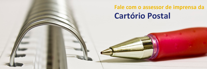 fale com o assessor de imprensa da cartorio postal